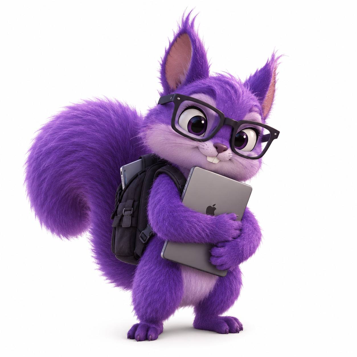 BelKa carrying her laptop and debugging kit
