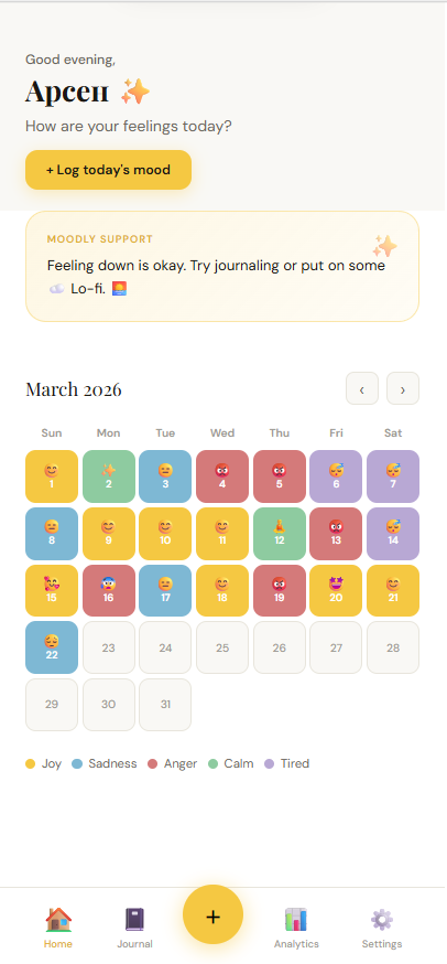 Moodly скриншот 2